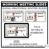 Morning Meeting Slides | Social Emotional Based Morning Slides