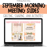 September Morning Meeting Slides for Upper Elementary