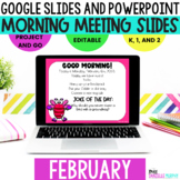 Morning Meeting Slides for February, Winter Morning Meetin