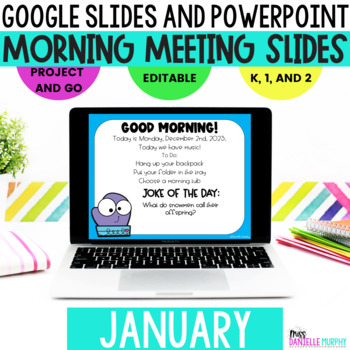 Preview of Morning Meeting Slides for January