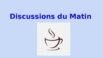 Preview of Morning Meeting Slides (french)
