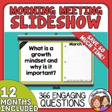 Morning Meeting Slideshows - 12 Months of Daily Classroom 