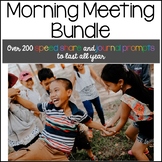 Morning Meeting Speed Share Prompts for a YEAR {BUNDLE}