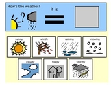 Morning Meeting Weather Matching Chart - Autism Boardmaker