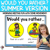Morning Meeting | Would You Rather | Summer