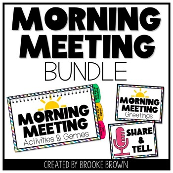 Preview of Morning Meeting and Back to School BUNDLE! {9 Products in One!}
