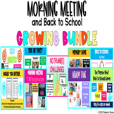 Morning Meeting and Back to School Bundle
