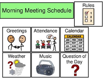 Morning Meeting and Circle Time Visuals for Special Education | TpT