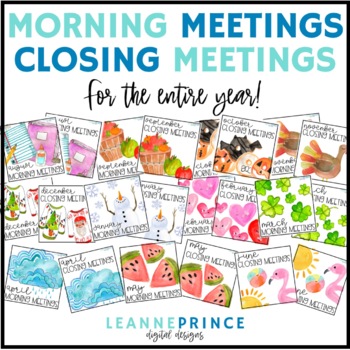 Preview of Morning Meeting and Closing Meeting ULTIMATE BUNDLE!