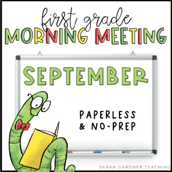 Preview of Morning Meeting for First Grade | September | Google Slides | PowerPoint