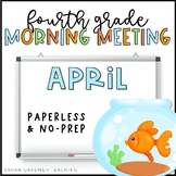 Morning Meeting for Fourth Grade | April | Google Slides |
