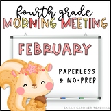 Morning Meeting for Fourth Grade | February | Google Slide