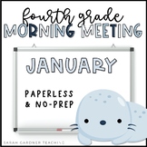 Morning Meeting for Fourth Grade | January | Google Slides