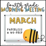 Morning Meeting for Fourth Grade | March | Google Slides |