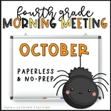 Morning Meeting for Fourth Grade | October | Google Slides