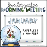 Morning Meeting for Kindergarten | January | Google Slides