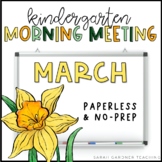 Morning Meeting for Kindergarten | March | Google Slides |