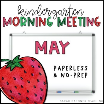 Preview of Morning Meeting for Kindergarten | May | Google Slides | PowerPoint