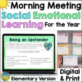 Morning Meeting for SEL - Elementary Activities & Slides