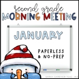 Morning Meeting for Second Grade | January | Google Slides
