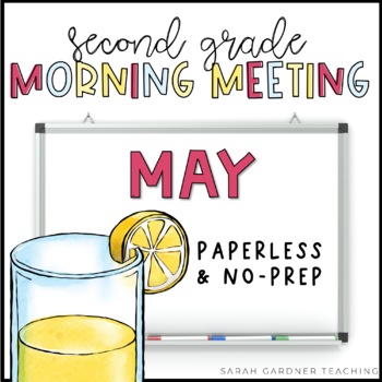 Preview of Morning Meeting for Second Grade | May | Google Slides | PowerPoint