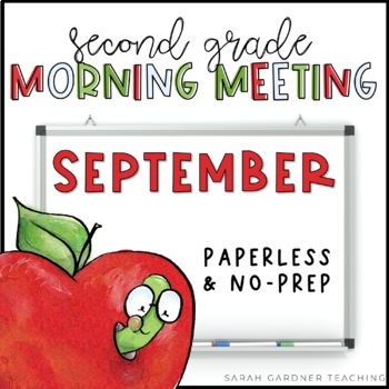 Preview of Morning Meeting for Second Grade | September | Google Slides | PowerPoint