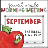 Morning Meeting for Second Grade | September | Google Slid