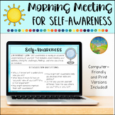 Morning Meeting for Social Emotional Learning Self-Awarene