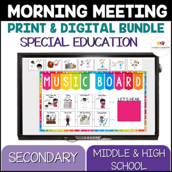 Preview of Morning Meeting for Special Education & Autism - Middle & High School BUNDLE