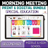 Morning Meeting for Special Education & Autism - Middle & 