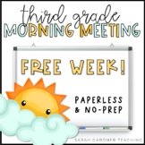 Morning Meeting for Third Grade | FREE WEEK! | Google Slid