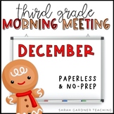 Morning Meeting for Third Grade | December | Google Slides
