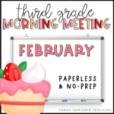 Morning Meeting for Third Grade | February | Google Slides