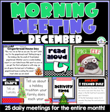 Digital Morning Meeting Slides December: Holiday, Share, R