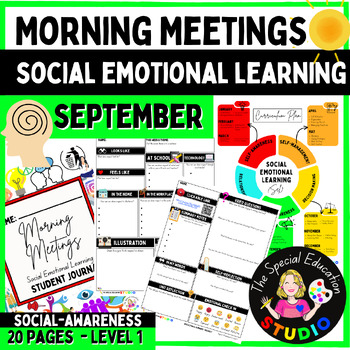 Preview of Morning Meeting Social Emotional Learning Activities Autism Special Education