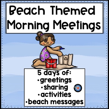 Preview of Morning Meetings Beach Themed