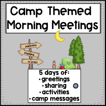 Preview of Morning Meetings Camp Week