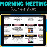 Morning Meetings | Full Year Set | 3rd Grade and 4th Grade