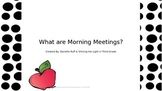 Morning Meetings Introduction