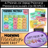 Morning Meetings Made Easy KINDNESS | Month of Digital SEL