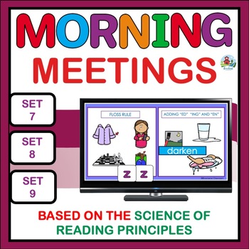 Preview of Morning Meetings Work for First Grade to Teach Decodable Reading