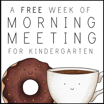 Preview of Morning Meetings for Kindergarten | FREE WEEK | Google Slides | PowerPoint