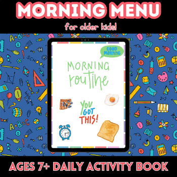 Preview of Morning Menu Homeschool Activity Booklet for Older Kids, Upper Elementary Goals