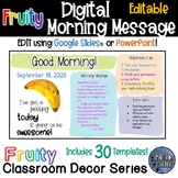 Morning Message Assignment Slides - Fruit
