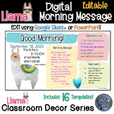 Morning Message Assignment Slides - Llama