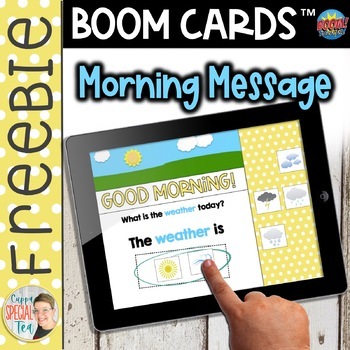 Preview of Morning Message BOOM Cards - Digital Task Cards