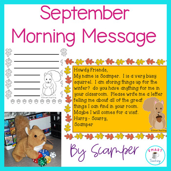 Preview of Daily Oral Language Morning Message Back to School September Editing and Writing