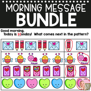 Preview of Back to School Morning Message Bundle - Preschool/Pre-K