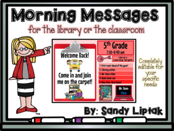 Preview of Morning Message Editable Templates | PowerPoint and Google Slides
