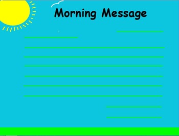 Preview of Morning Message Flipchart